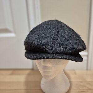 Stetson Newsboy Cap Gray Herringbone Large